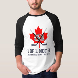 Camiseta 1 de 1 Não 51 Identidade Canadense Folha de Maple