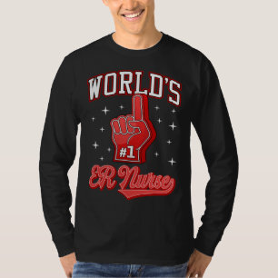 Camiseta 1 Enfermeira de UR do mundo número um Enfermeira d