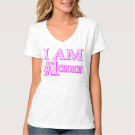 Camiseta "#1 ESCOLHA" Design de Expressão de Corte. Comprar