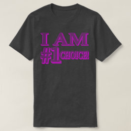 Camiseta "#1 ESCOLHA" Design de Expressão de Corte. Comprar