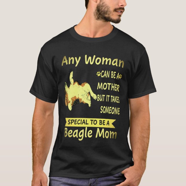 Camiseta 1 Especial para ser uma mãe Beagle Beagle (Frente)