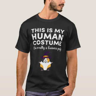 Camiseta 1 Este É Meu Disfarce Humano Eu Sou Mesmo Porquinh
