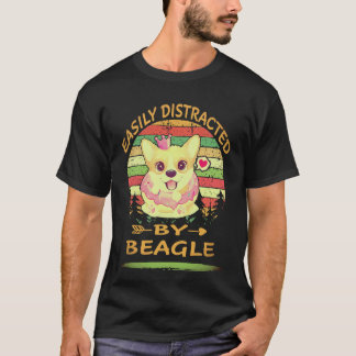 Camiseta 1 Facilmente Distraída Por Beagle