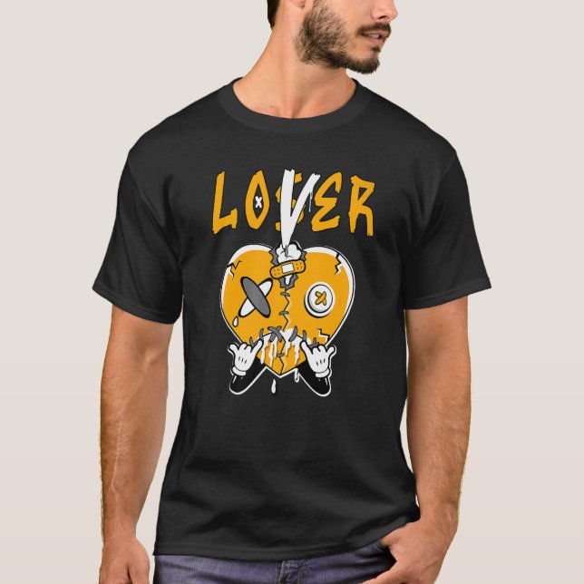 Camiseta 1 High OG Yellow Toe Loser  Heart OG Yellow Toe 1s (Frente)