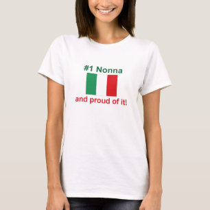 Camiseta #1 italiano Nonna (avó)