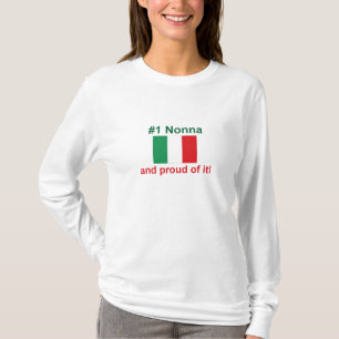 Camiseta #1 italiano Nonna (avó)