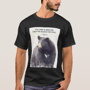 Camiseta 1 João 4 Citação Cristã - O Senhor é Maior