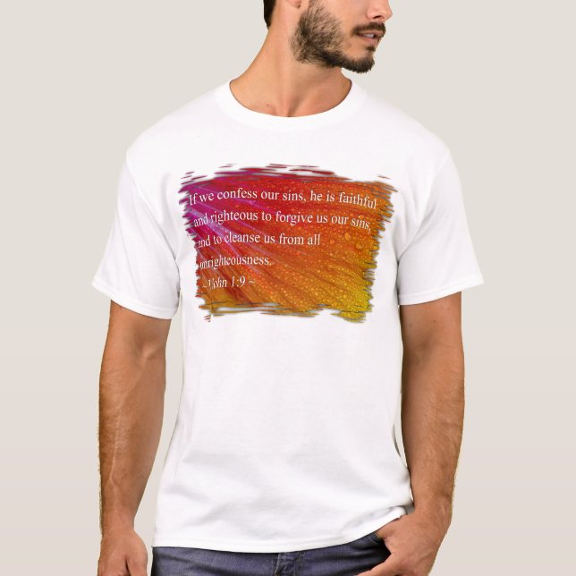 Camiseta 1 John 1:9 (Frente)