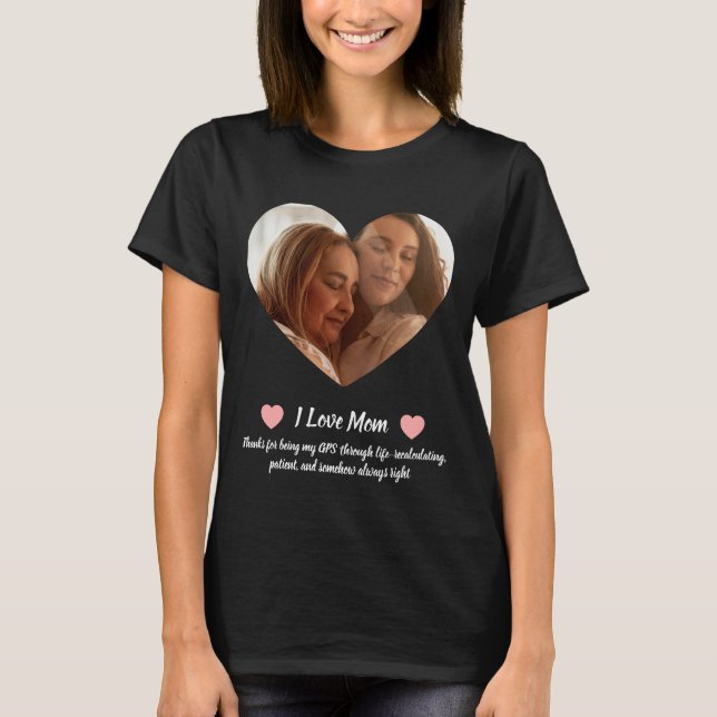 Camiseta 1 Large Image Personalized T-shirt Mother's Day (Frente)