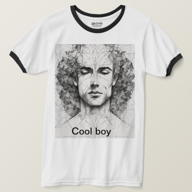 Camiseta 1. "Legal rapaz: estilo com atitude" (Frente do Design)