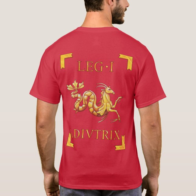 Camiseta 1 Legio romano mim t-shirt de Adiutrix Vexillum (Verso)