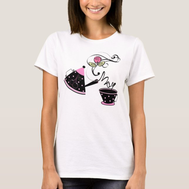 Camiseta #1 Mãe minha xícara de chá Blusa (Frente)