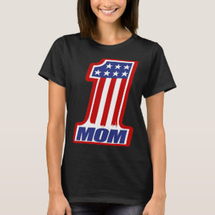 Camiseta 1 Mãe Número Um Estilo de Vintagem no Dia das Mães