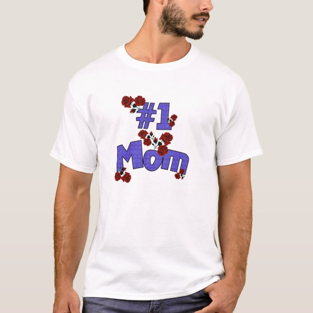 Camiseta #1 Mãe T-Shirt (Frente)