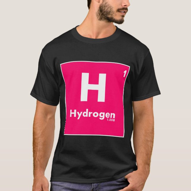 Camiseta 1 mesa do hidrogênio | de elementos periódica (Frente)