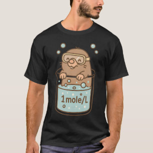 Camiseta 1 Mol Por Litro Humor Química Divertida