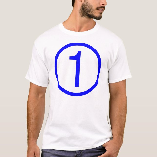 CAMISETA 1, NÚMERO UM (Frente)