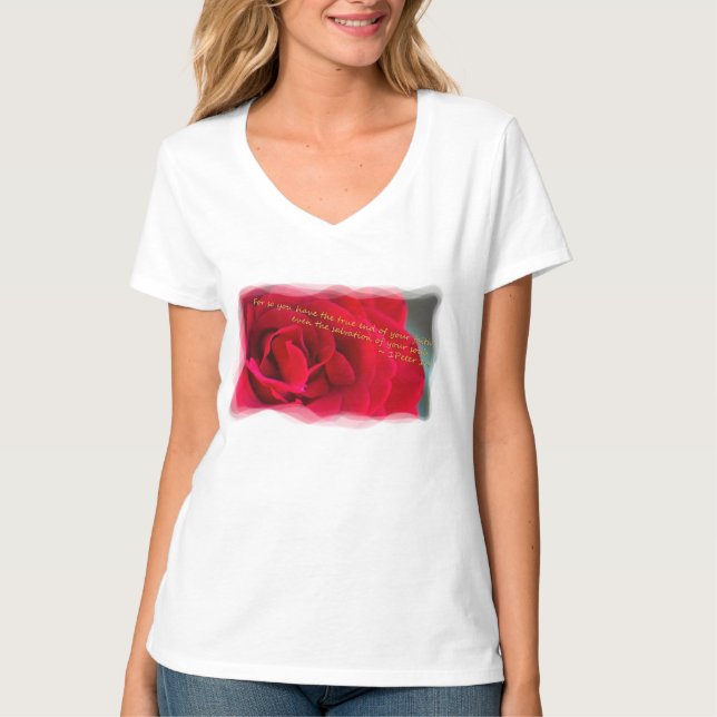 Camiseta 1 Peter 1:9 (Frente)