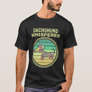 Camiseta 1 sussurrador de Dachshund Vintage