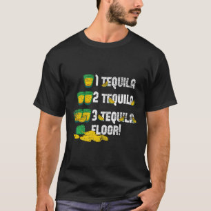 Camiseta 1 Tequila 2 Tequila 3 Tequila Chão