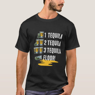 Camiseta 1 Tequila 2 Tequila 3 Tequila Floor Cinco De Mayo