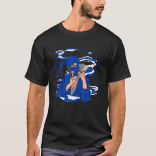 Camiseta 1 Teto Azul Marina Escuro Alto OG Para Corresponde
