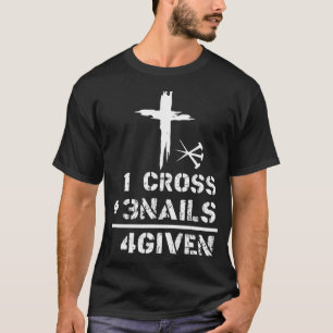 Camiseta 1 Unhas 3 Presente no Dia da Páscoa Cristã Perdoad