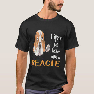 Camiseta 1 Vida É Só Melhor Com Um Beagle