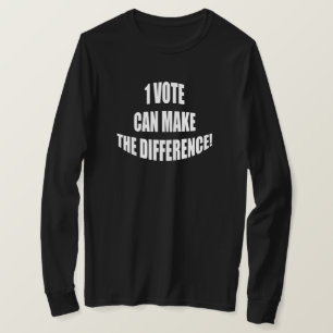 Camiseta 1 voto pode fazer a diferença, Eleições