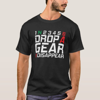 Camiseta 1N23456 Largar Uma Engrenagem E Desaparecer Presen