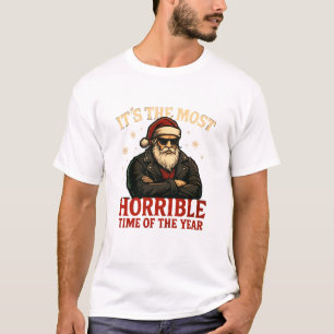 Camiseta 1nkFury - Tempo horrível do ano Papai Noel