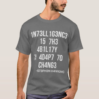 Camiseta 1nt3l1gênc14 15 4 h4b1l1d4d3 d3 53 4d4pt4r 4 mud4n