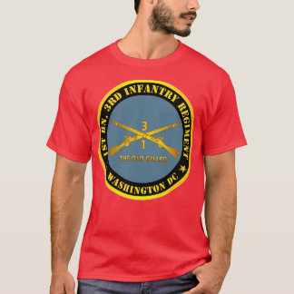 Camiseta 1rua Bn 3º Regimento de Infantaria Washington DC O