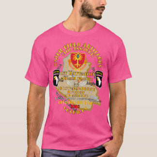 Camiseta 1rua Bn 320th FA 101rua Div Invasão 2003 w Crachá
