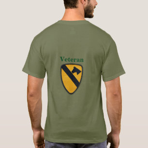 Camiseta 1rua Cavalaria Cav Airmobile Primeiros Veteranos d