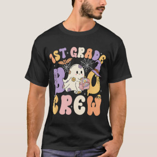 Camiseta 1rua Classe Boo Crew 1º Grau Figurino de Halloween