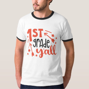 Camiseta 1rua de cor branca yall Basic Ringer de Homens