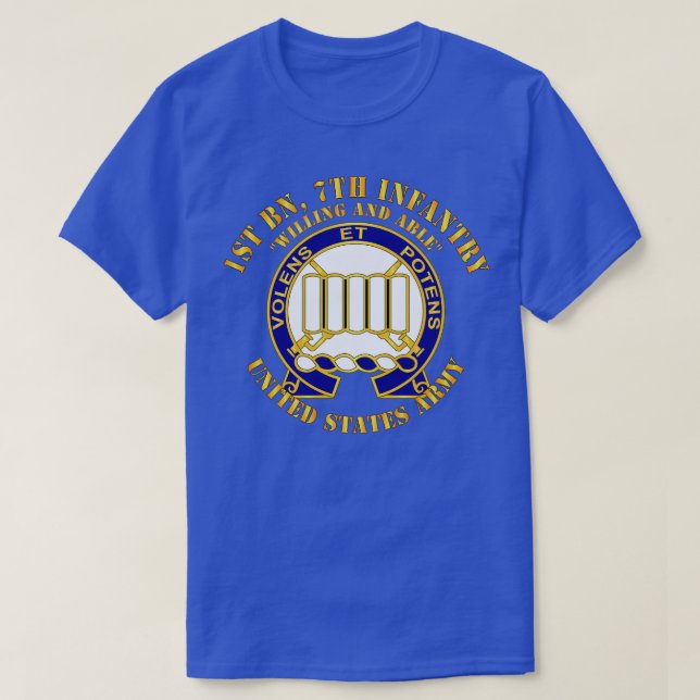 Camiseta 1rua de Infantaria 7 e Able 2o DS X (Frente do Design)