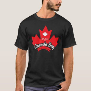 Camiseta 1rua de julho Canadá Maple Leaf Canadian Flag