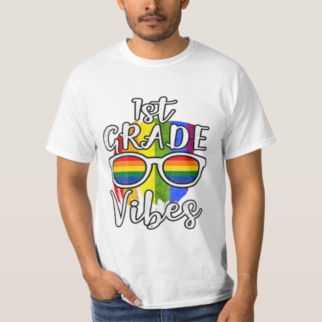 Camiseta 1rua De Primeira Classe Vibes De Volta À Escola (Frente)
