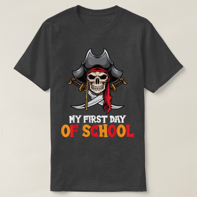 Camiseta 1rua de volta à escola 2022 Meu primeiro dia de au (Frente do Design)