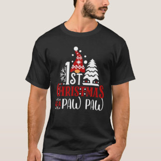 Camiseta 1Rua Xmas Paw Paw Pata Natal Gnomo Paw Combinação