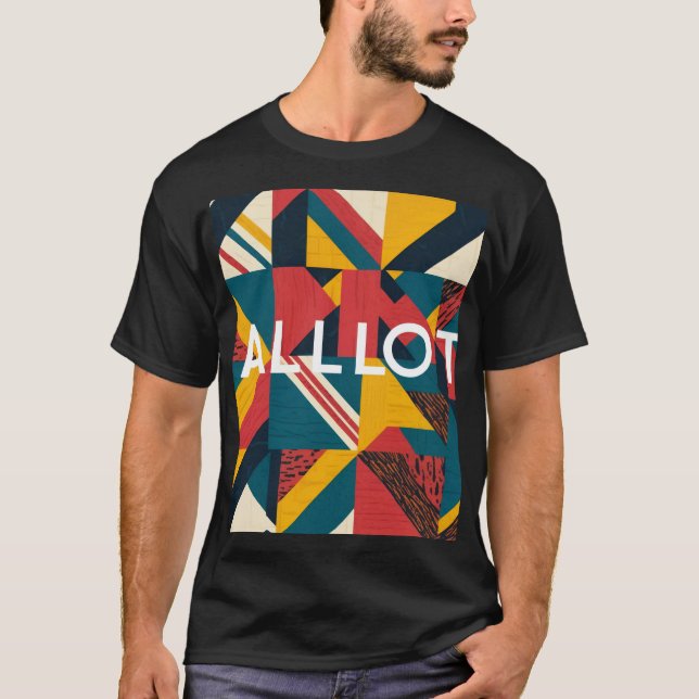 Camiseta 1st edition "alllot" retro design t-shirt (Frente)