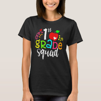 Camiseta 1st First Grade Squad Back To School Teacher