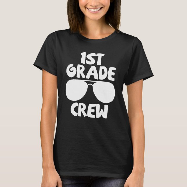Camiseta 1st Grade Crew First Day of School Back to School (Frente)