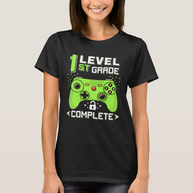 Camiseta 1st Grade Level Complete Happy Last Day Of School  (Frente)