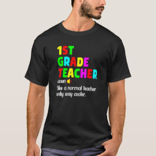 Camiseta 1st Grade Teacher Definition Happy First Day Of Sc
