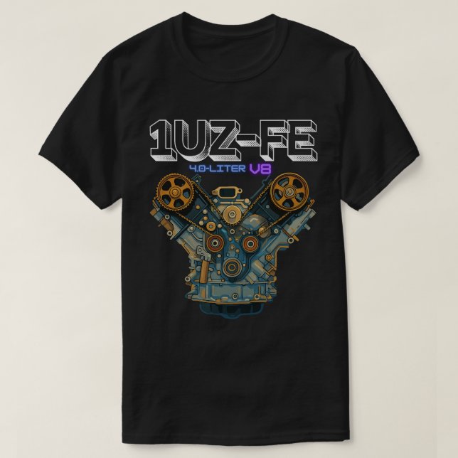 Camiseta 1UZ-FE 4.0 LITROS V8 (Frente do Design)