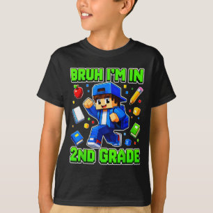 Camiseta 2ª série para meninos de volta às aulas primeiro d