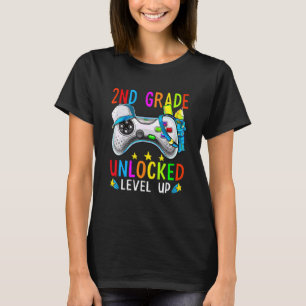 Camiseta 2º ano desbloqueado nivelar de volta à escola segu